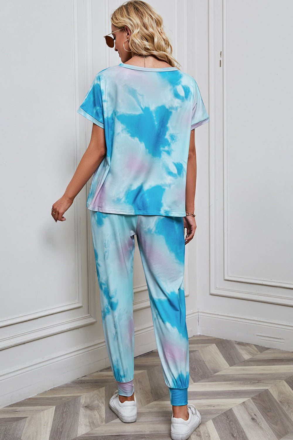 Ensemble haut et pantalon tie-dye