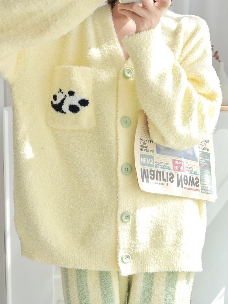 Cute Panda Home Wear Two-piece Suit