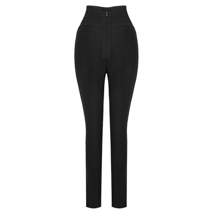 Leggings elásticos de cintura alta para mujer, informales, de color sólido