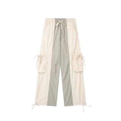 Early Spring Khaki Cargo Jeans Women Street Multi Pocket Design Loose Draggle Tail Trousers