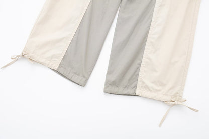 Early Spring Khaki Cargo Jeans Women Street Multi Pocket Design Loose Draggle Tail Trousers