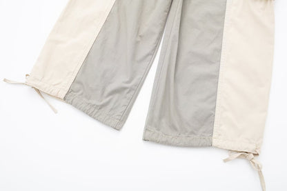 Early Spring Khaki Cargo Jeans Women Street Multi Pocket Design Loose Draggle Tail Trousers