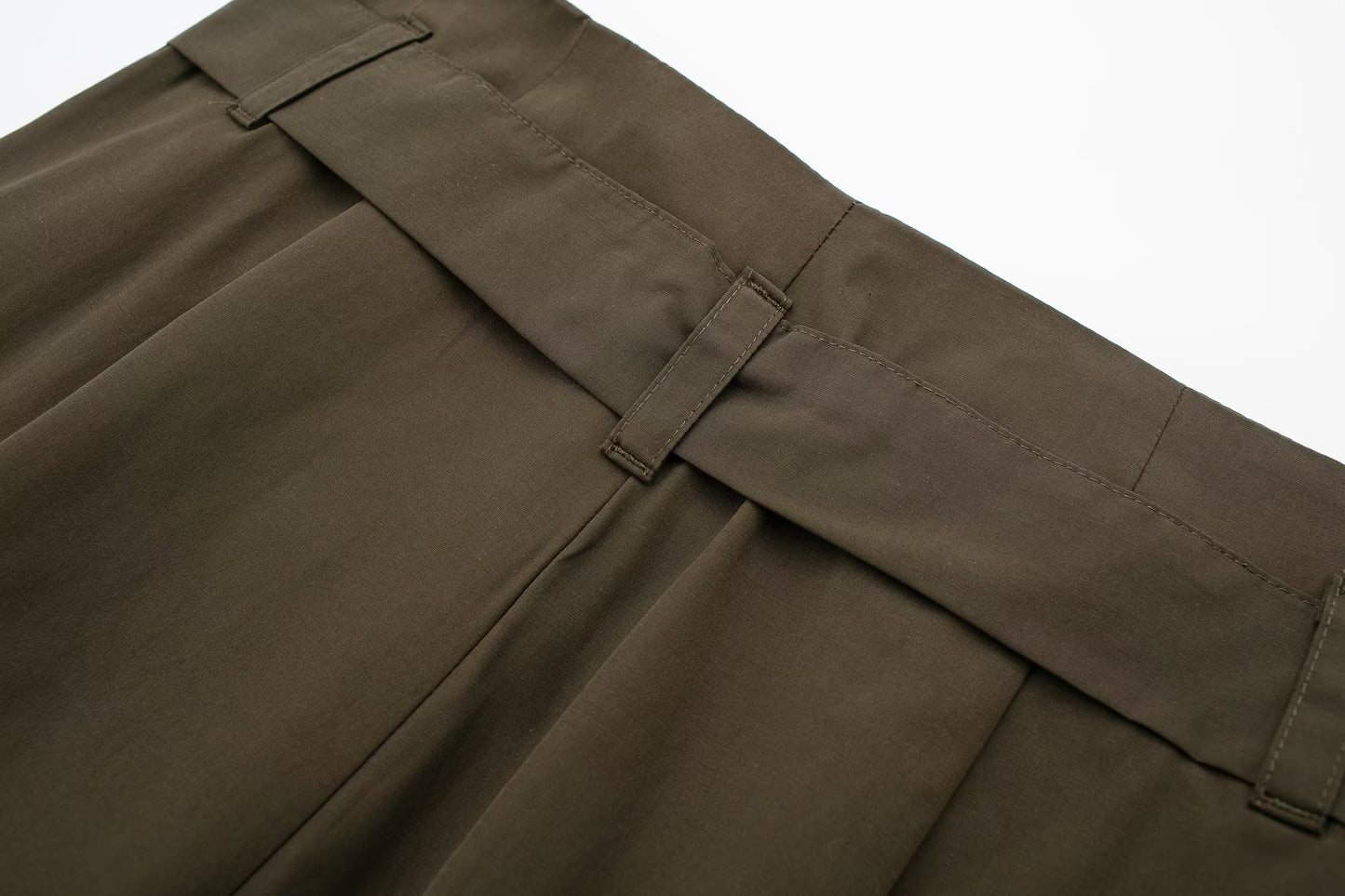 Ropa de verano para mujer, pantalones cargo rectos de color verde militar para desplazamientos