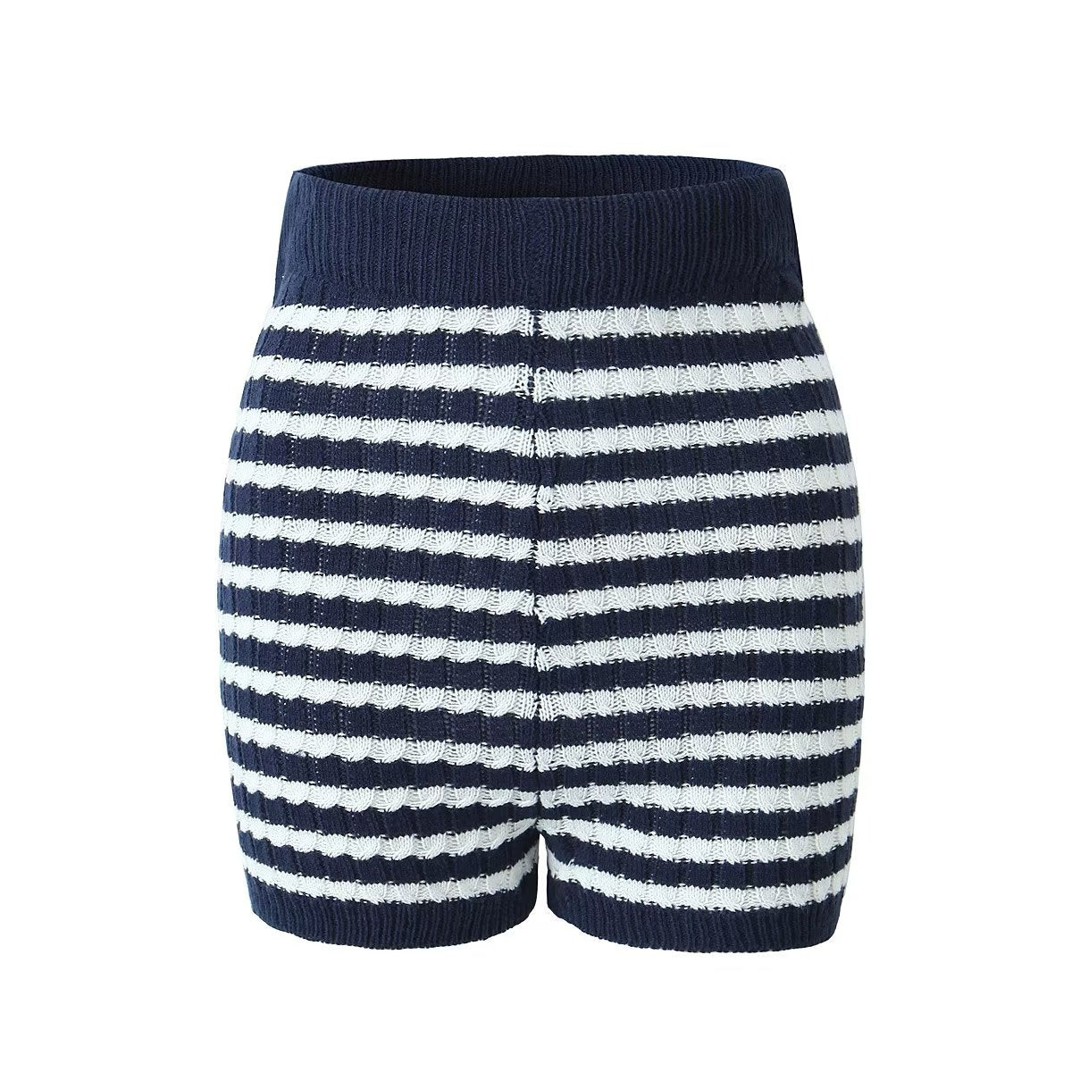 Women Clothing Casual Chenille Striped Shorts