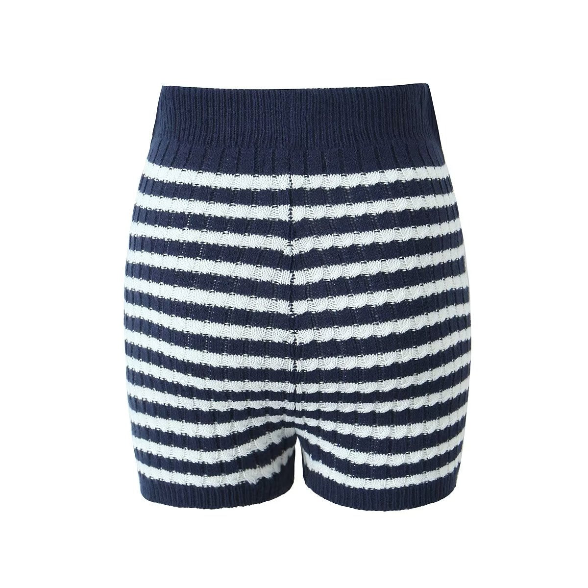 Women Clothing Casual Chenille Striped Shorts