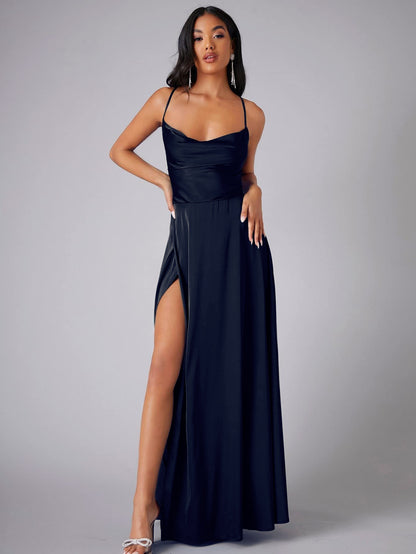 Robe formelle amincissante pour femmes, vêtements Sexy, coupe cintrée, dos nu, bretelles, taille serrée