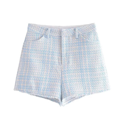 Vêtements d'automne pour femmes, shorts décontractés à texture