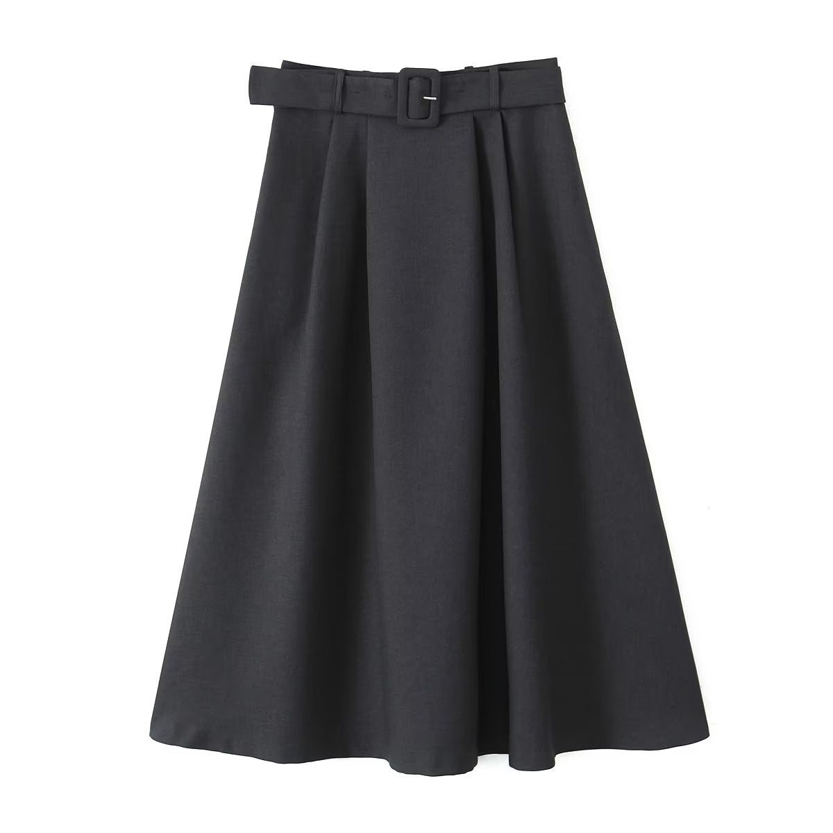 Black Skirt Ankle Swing Skirt Spring Autumn High Waist Umbrella Skirt Women Autumn Winter Maxi Dress