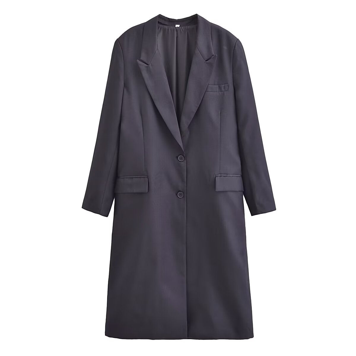 Veste pardessus minimaliste mélangée pour femme