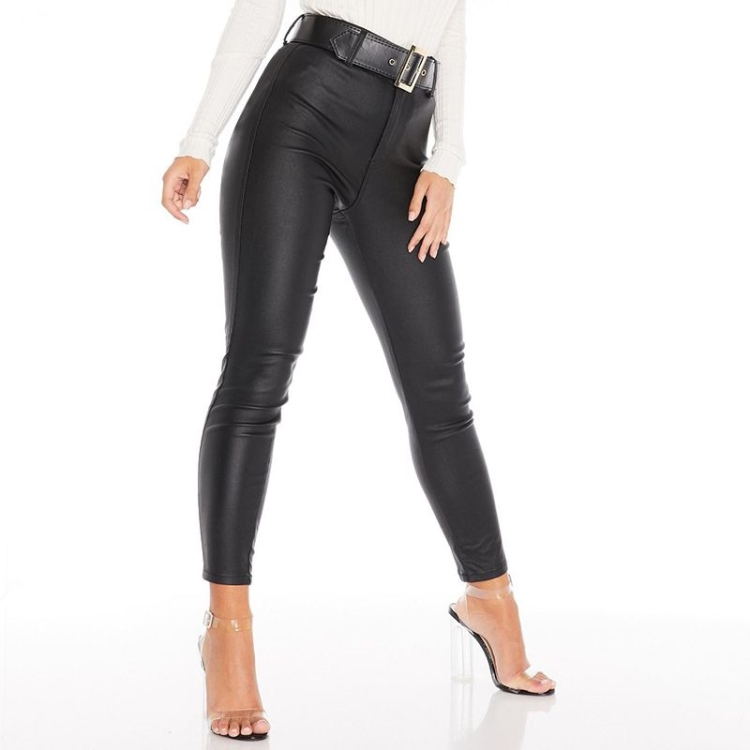 Artificial leather PU trousers