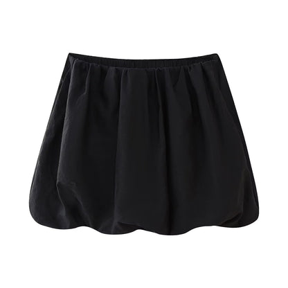 Women Clothing Trendy Lantern Dress Women Design Black Mini Skirt