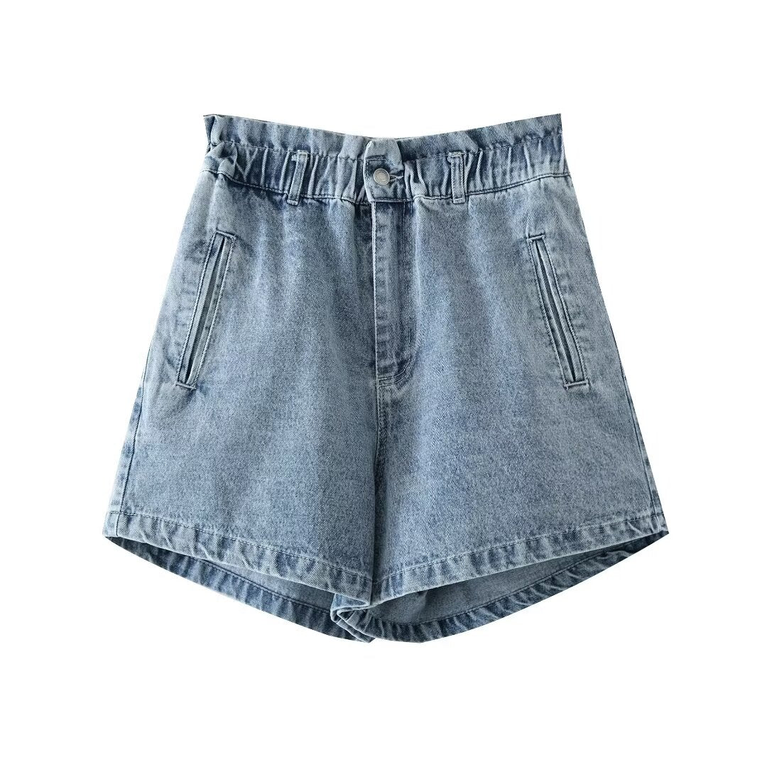 Vêtements d'été pour femmes, short en Denim élastique décontracté à la mode, assorti avec tout