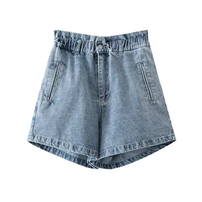 Vêtements d'été pour femmes, short en Denim élastique décontracté à la mode, assorti avec tout