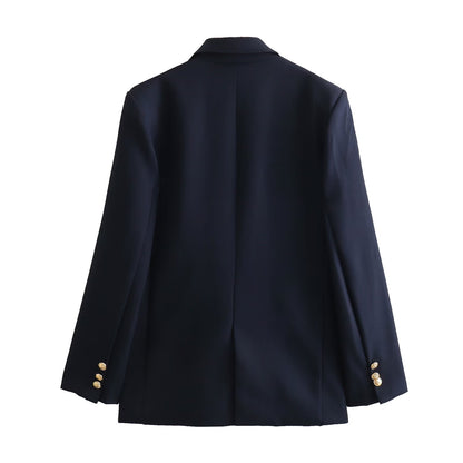 Ropa de mujer Blazer simple francés ajustado