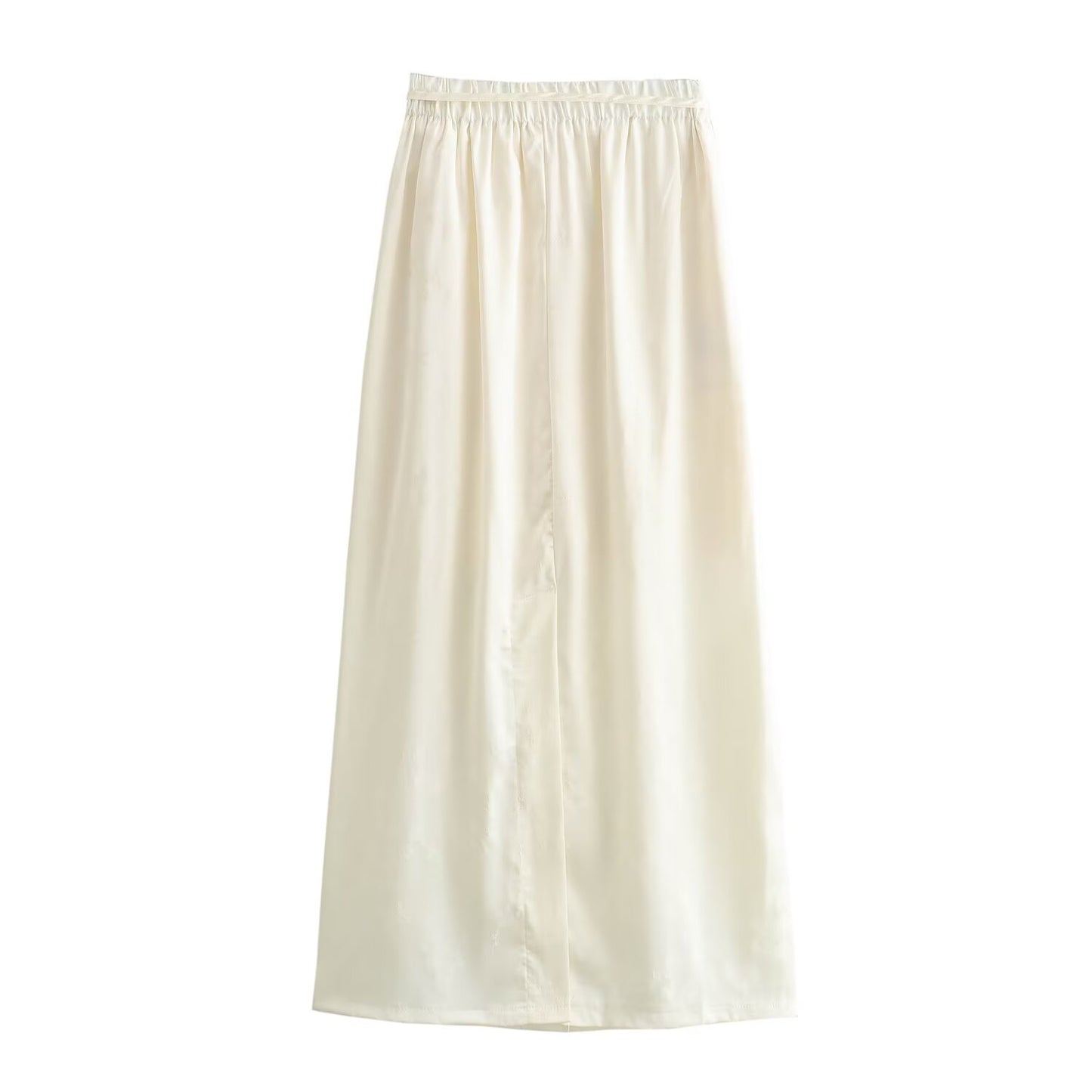 Chinese Jacquard Buckle High Waist Skirt for Women Spring National Slim Split A line Long Skirt