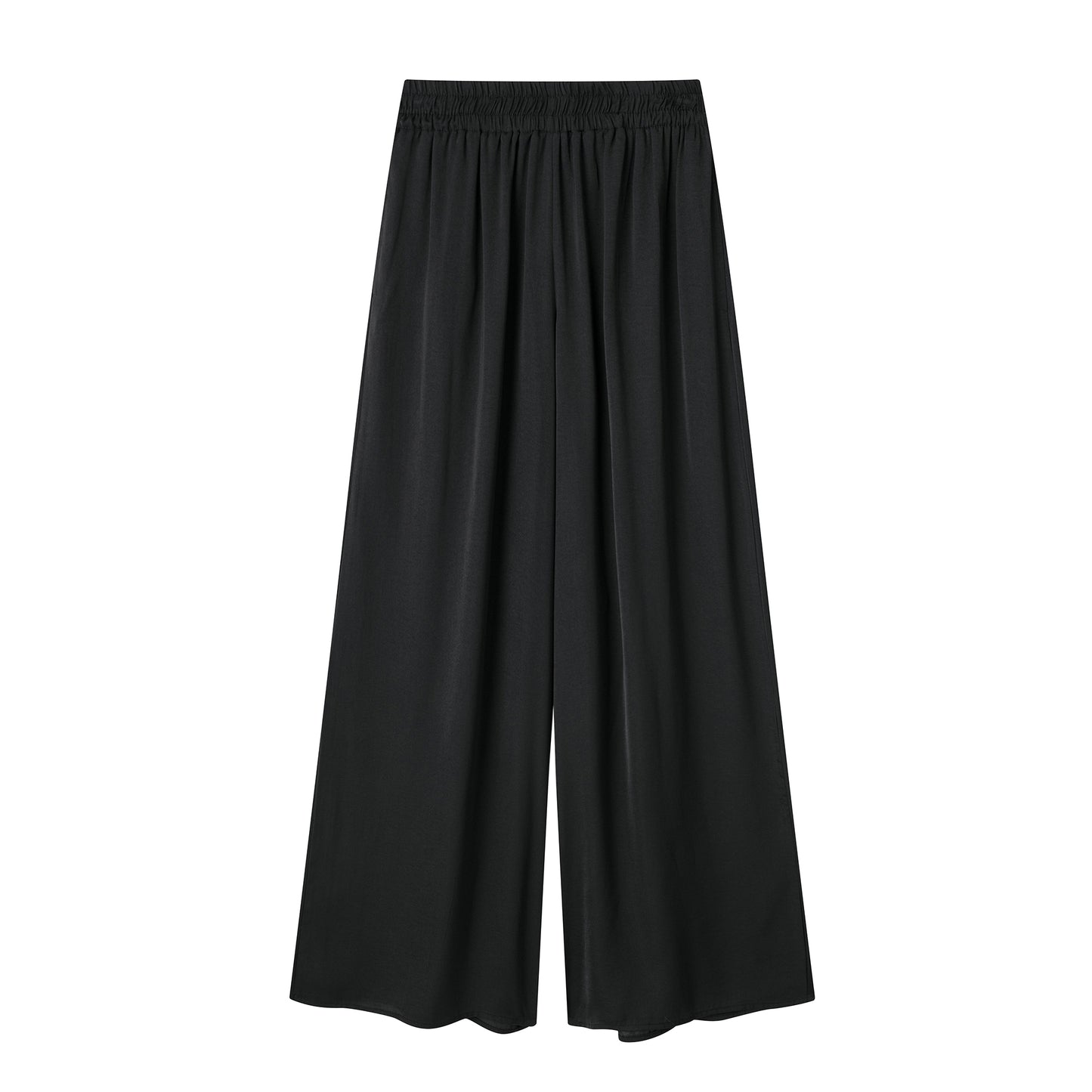 Women Clothing French All Match High Waist Drooping Straight Wide Leg Pants Mop Pants