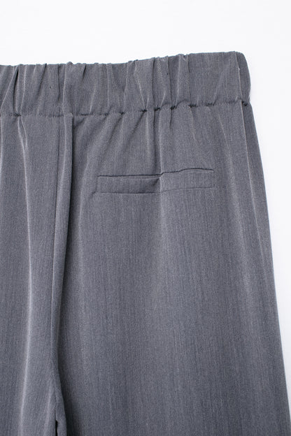 Pantalones anchos informales con cintura elástica y combinación de todo para mujer