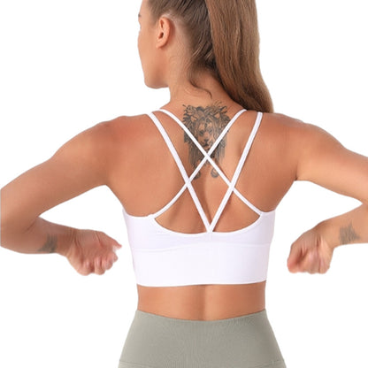 Beauty Back One Piece Sports Underwear Women Shockproof Breast Holding Yoga Bra Wireless Quick Drying Fitness Vest