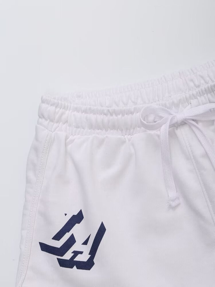 Pantalones cortos casuales sueltos todos a juego para mujer deportivos de verano