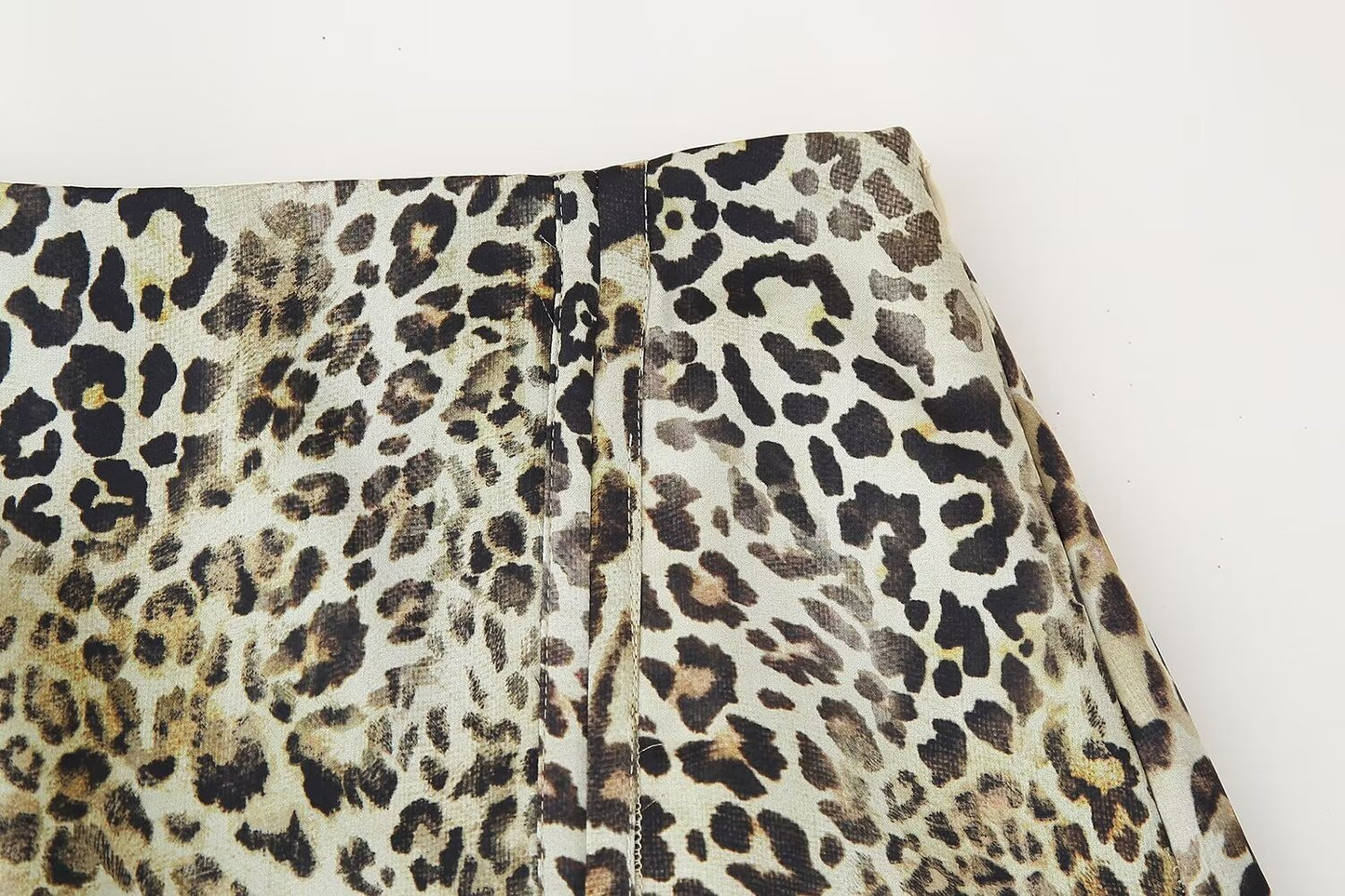 Women Animal Print Shirt Mini Skirt