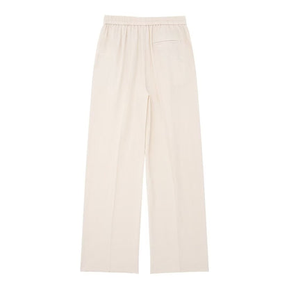 Women All Match Casual Linen Straight Casual Trousers