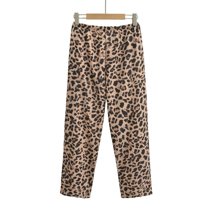 Pantalones con estampado de animales sencillos e informales para mujer de verano