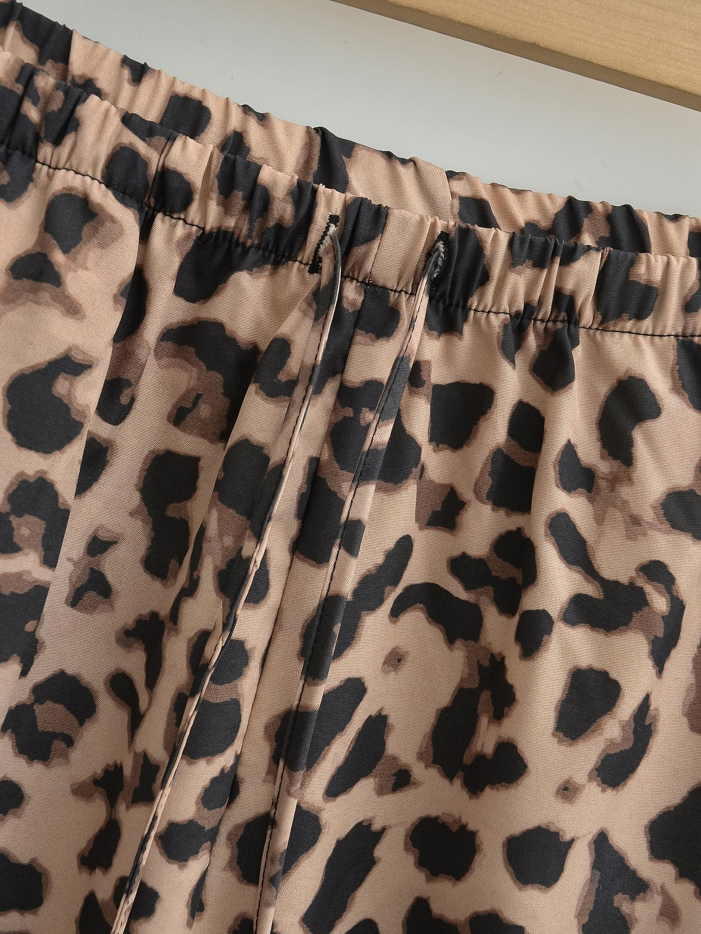 Pantalones con estampado de animales sencillos e informales para mujer de verano