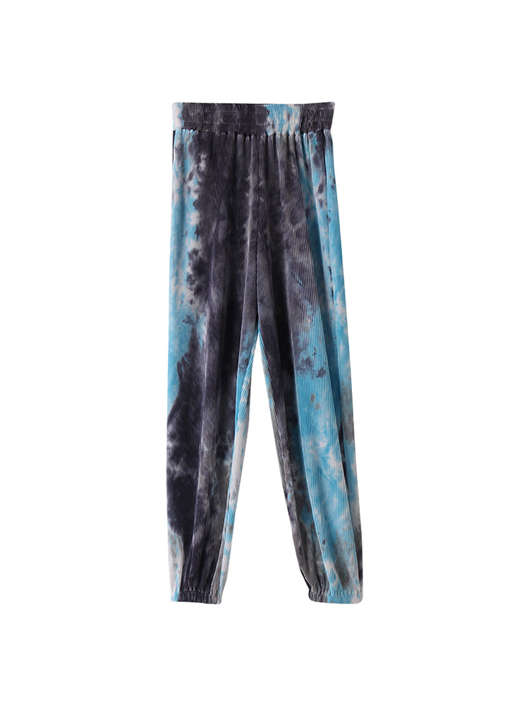 Women's tie-dye casual pants