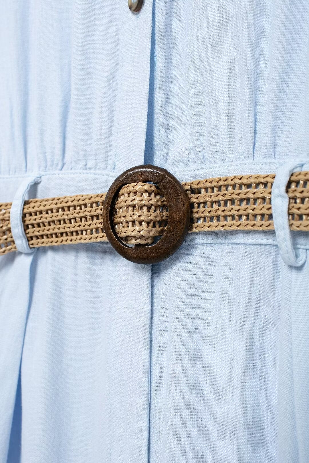 Vêtements d'automne pour femmes décontractés avec ceinture combinaison en lin mélangé