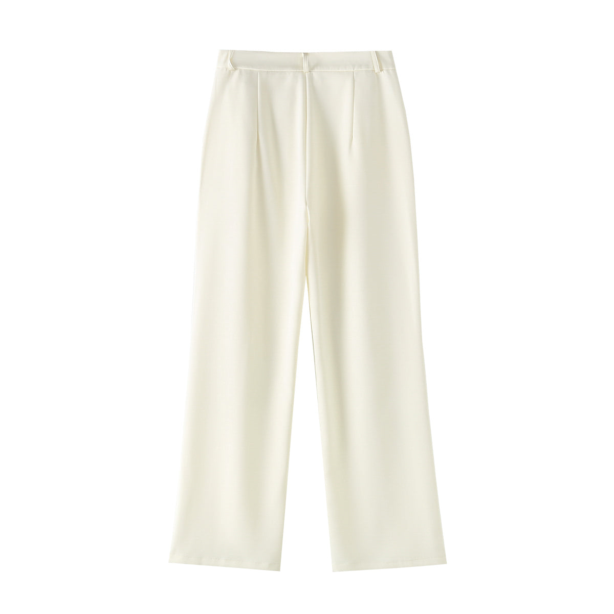 Autumn Solid Color Feather Work Pant Set