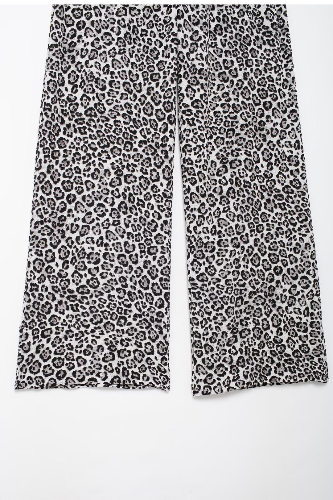 Autumn Women Clothing Animal Print Slim Fit Long Sleeve Trousers Suit