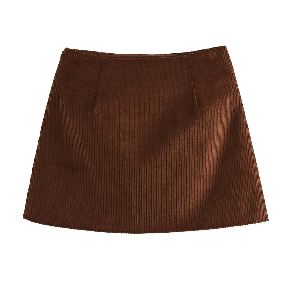 Autumn Winter Brown Skirt Women Corduroy Skirt High Waist A line Sheath Autumn Skirt