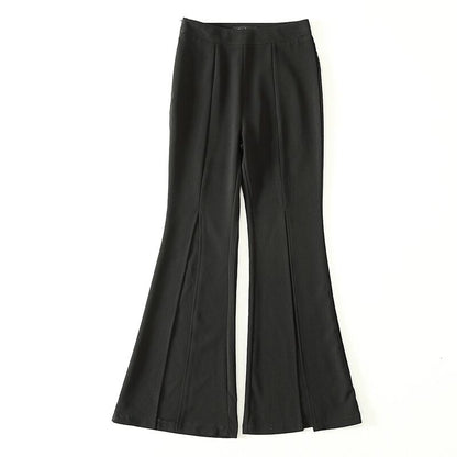 Women's split high waist suit pants