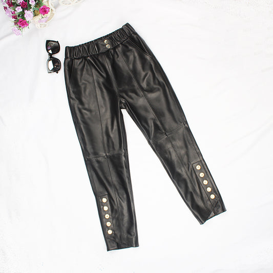 Cropped trousers leggings slim leggings