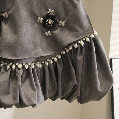 Women's Heavy Engineering Beaded Diamond Skirt