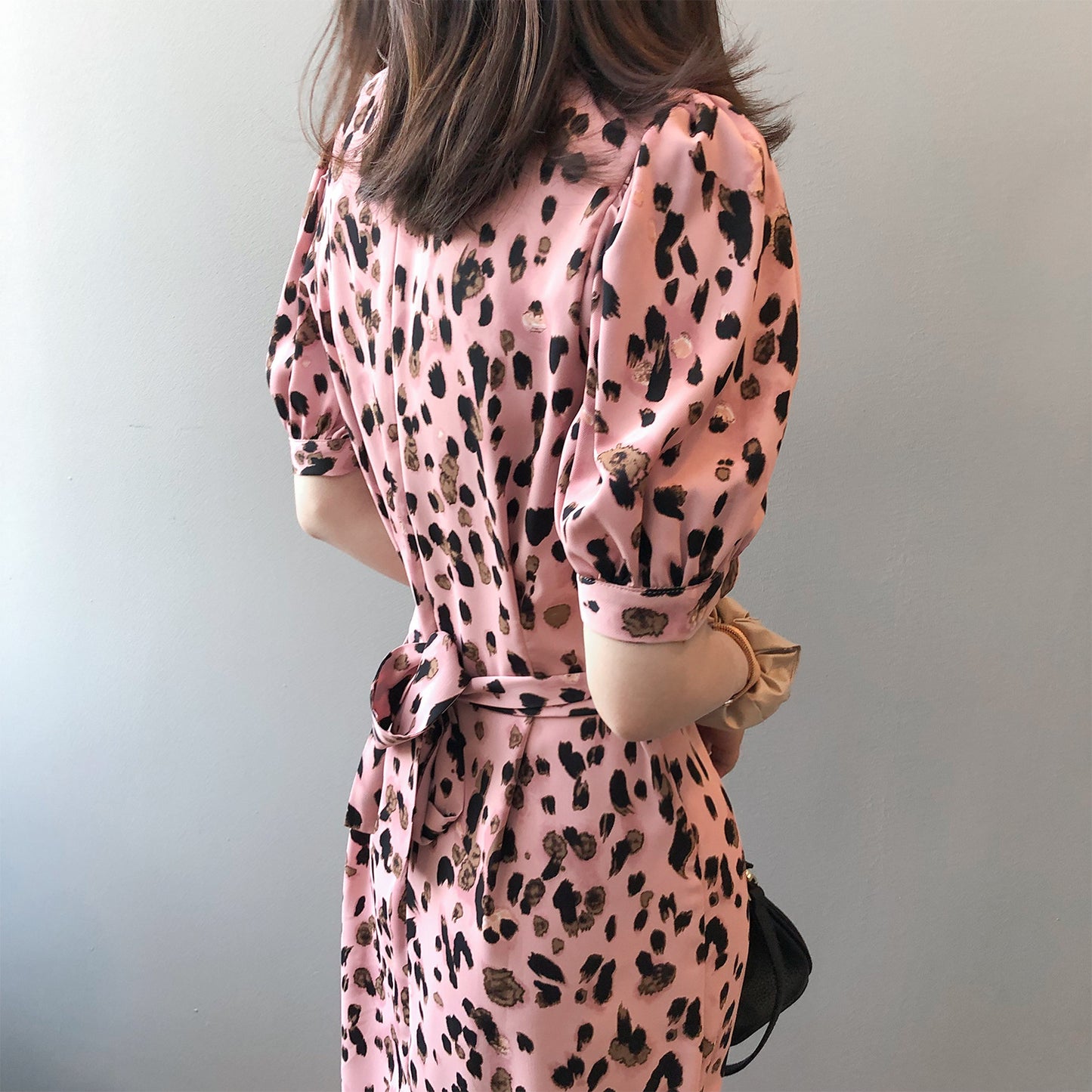 Robe d'été élégante coréenne pour femmes, taille serrée, Slim, Sexy, imprimé léopard, Maxi