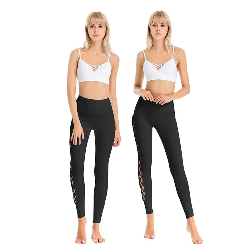 Beautiful Back Sports Bra Shockproof High-Stretch Yoga Pants