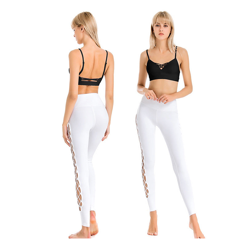 Beautiful Back Sports Bra Shockproof High-Stretch Yoga Pants