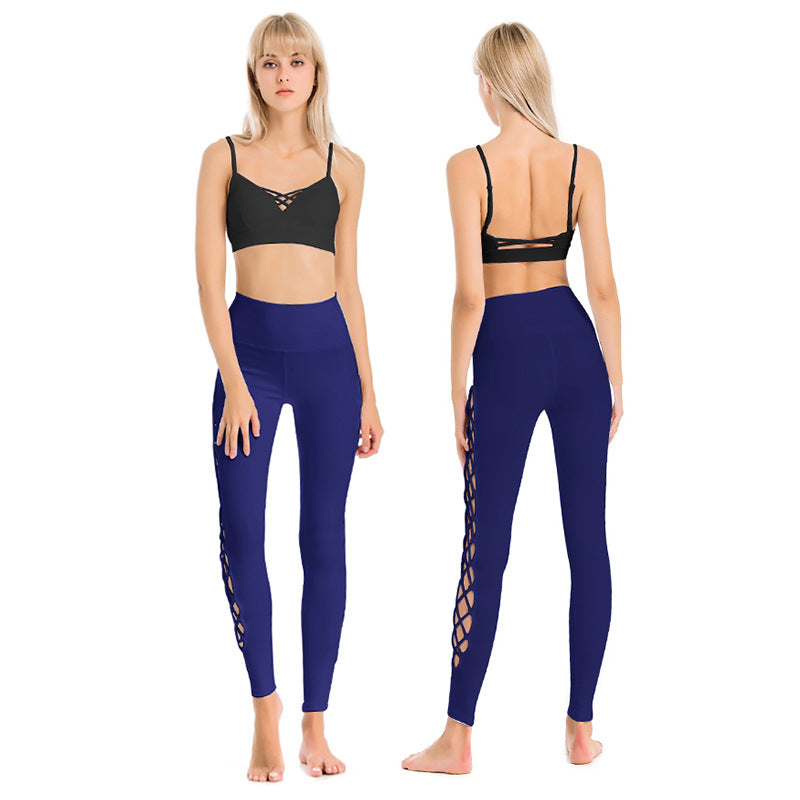 Beautiful Back Sports Bra Shockproof High-Stretch Yoga Pants