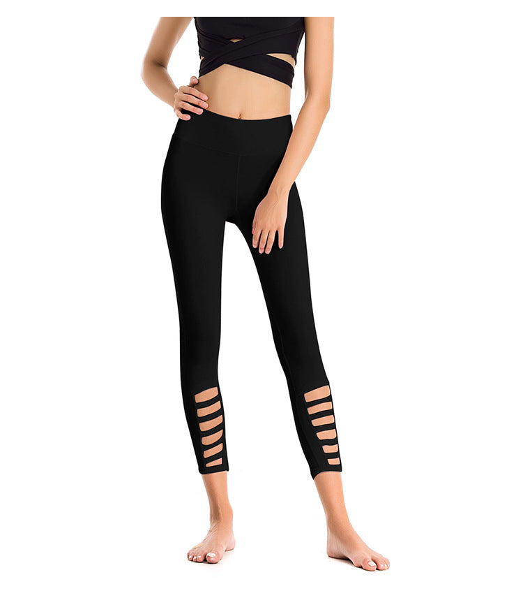 Tight-fitting Yoga Pants Nine-point Pants Stretch Quick-drying Sports Fitness Running Pants