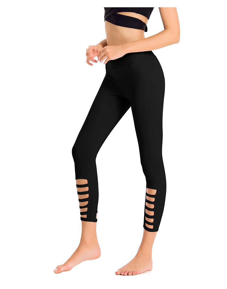 Tight-fitting Yoga Pants Nine-point Pants Stretch Quick-drying Sports Fitness Running Pants