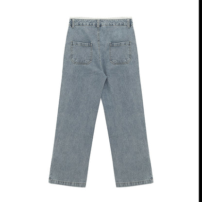 Noeud Papillon Taille Haute Denim Doux Cool Version Coréenne