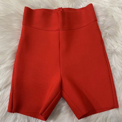 Pantalon de bandage en rayonne noir rouge blanc de haute qualité pour femmes