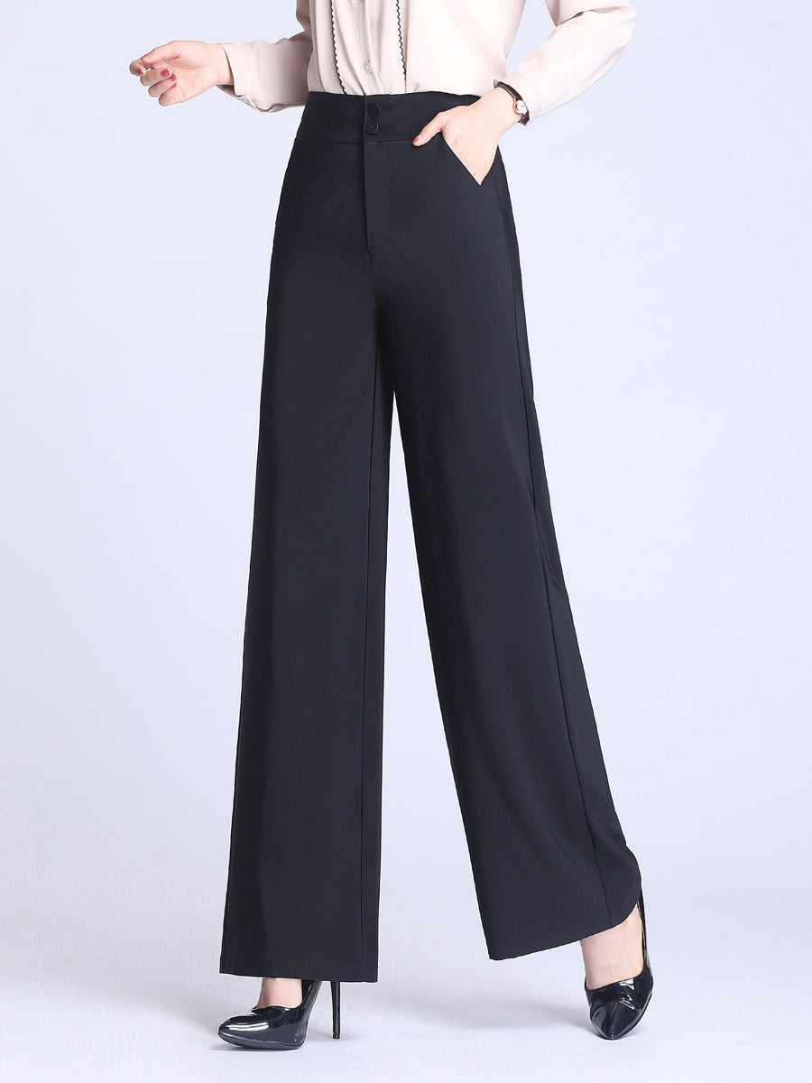 Women's Summer High Waist Summer Thin Plus Size Women's Trousers