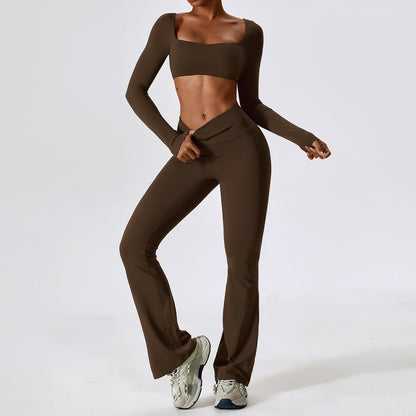 Women's Fashion Nude Feel Yoga Clothes Suit