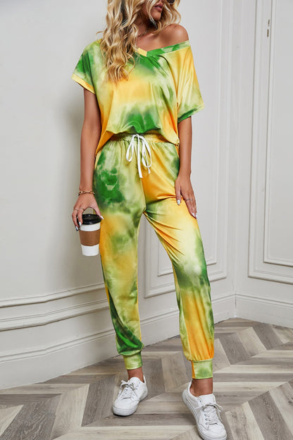 Ensemble haut et pantalon tie-dye