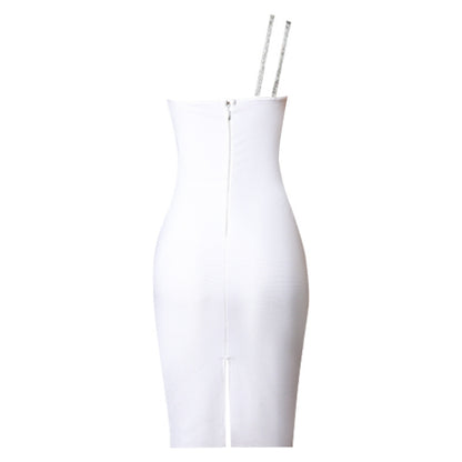 Women's Cutout Slanted Shoulder Tube Top Dress