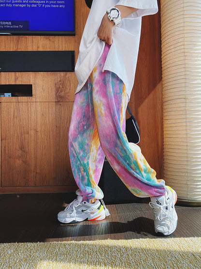 Women's tie-dye casual pants