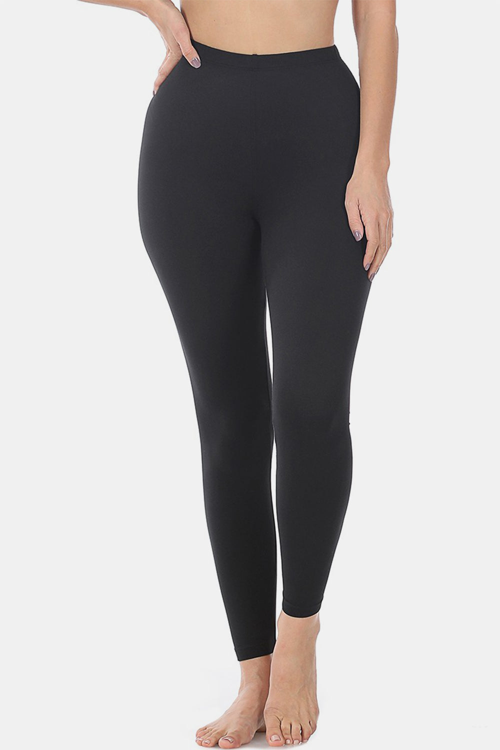 Leggings Zenana Premium de microfibra de cintura alta