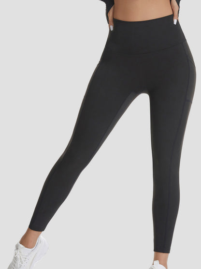 Pocketed High Waist Active Pants